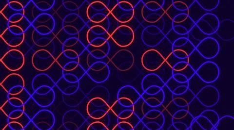 Infinity symbol background animation. Abstract colorful neon retro color back 스톡 일러스트