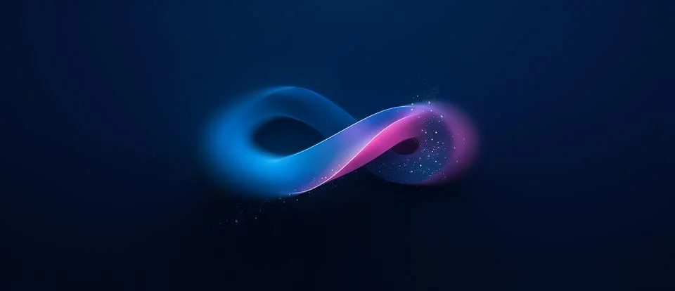 Infinity Symbol Background Illustrazione stock