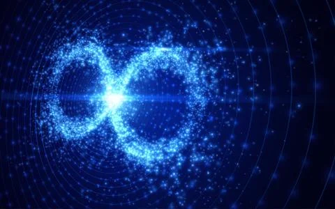 Infinity symbol background. Vector illustration. Stock Illustration