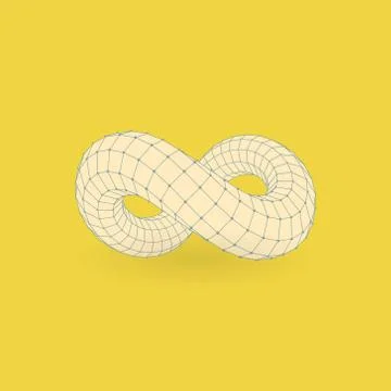 Infinity symbol. Can be used as design element, emblem, icon Stock Illustration