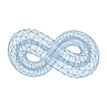 Infinity symbol. Can be used as design element, emblem, icon Illustrazione stock