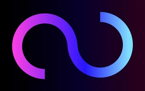 Infinity symbol with colorful gradient. Vector illustration Stock Illustration