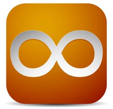 Infinity symbol. Eeverlasting, infinite or cycle, continuity themes. Illustrazione stock