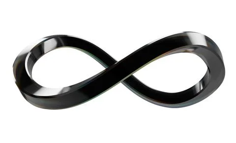 Infinity Symbol Glass Stock Photos