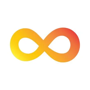 Infinity Symbol Gradient: Abstract Design Background Stock Illustration