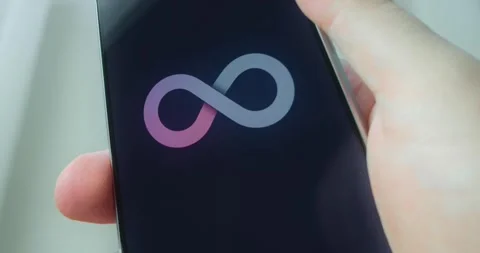 Infinity symbol gradient color, presentation Stock Footage 313443102