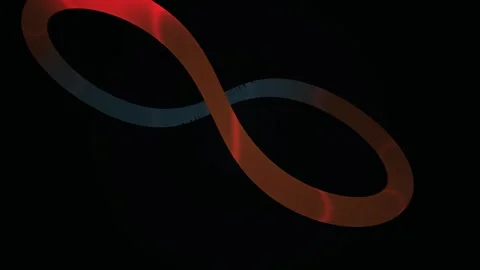 Infinity Symbol Gradient Color Ribbon. Stock Footage 335369232