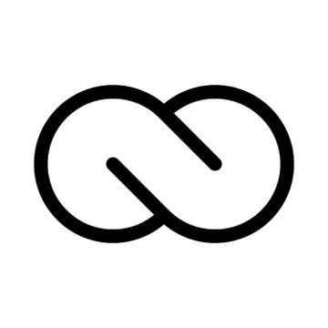 Infinity symbol icon. Concept of infinite, limitless and endless. Simple flat イラスト素材