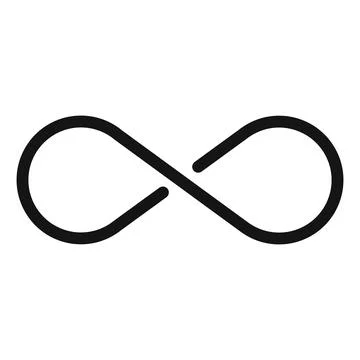Infinity Symbol Icon for Limitless Potential Illustrazione stock