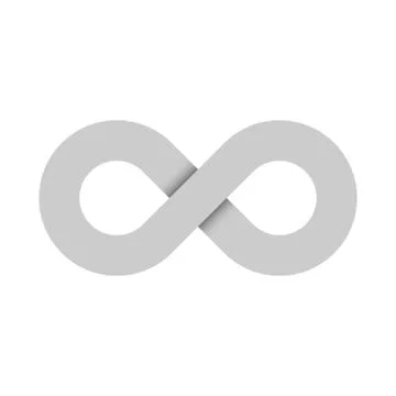Infinity symbol icon. Representing the concept of infinite, limitless and Illustrazione stock