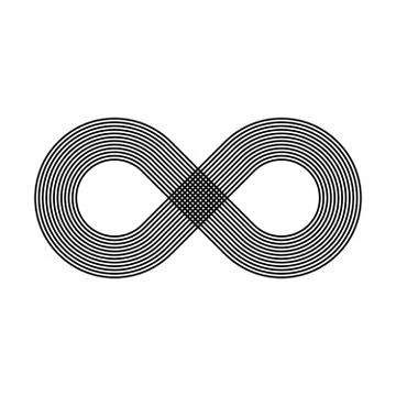 Infinity symbol icon. Representing the concept of infinite, limitless and Stock Illustration