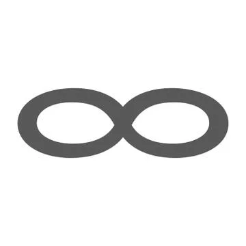 Infinity symbol icon vector simple Stock Illustration