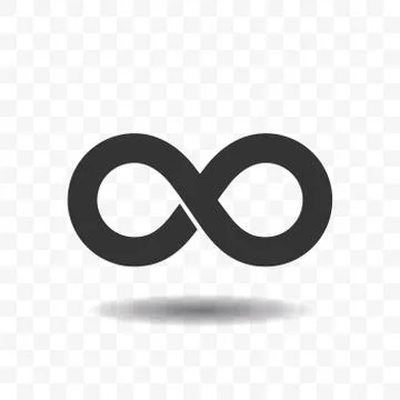 Infinity symbol icons. Illustrazione stock