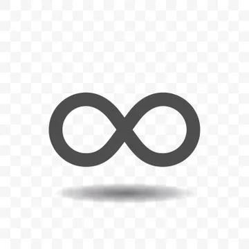 Infinity symbol icons. Illustrazione stock