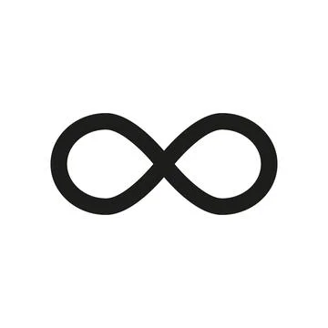Infinity symbol icons vector illustration. Unlimited, limitless symbol, sig.. Stock Illustration