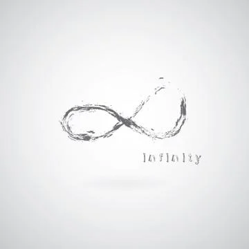 Infinity symbol Illustrazione stock