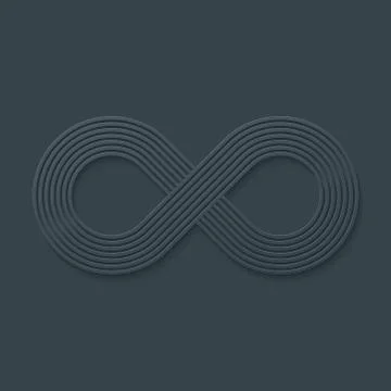 Infinity symbol. Illustrazione stock