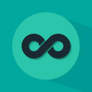 Infinity symbol Illustrazione stock
