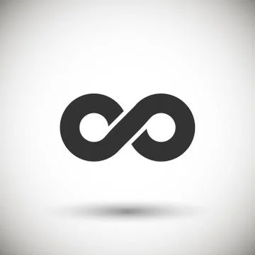 Infinity symbol Illustrazione stock