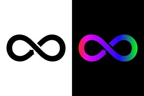 Infinity Symbol, infinity loop or icon, infinity logo infinity sign symbol. Stock Illustration