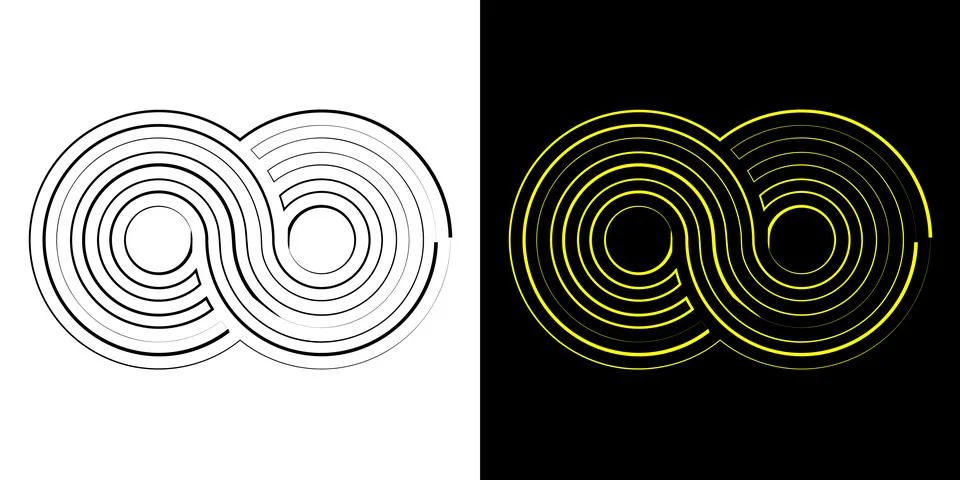 Infinity Symbol, infinity loop or icon, infinity logo infinity sign symbol. Stock Illustration