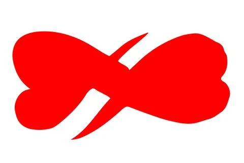 Infinity symbol ink brush stroke isolated on white background Stock-Illustration