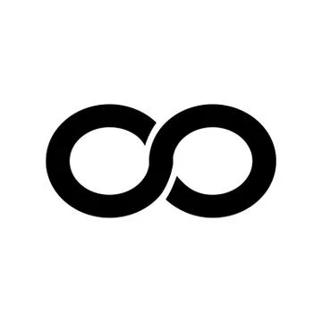 Infinity symbol isolated Stock Illustration
