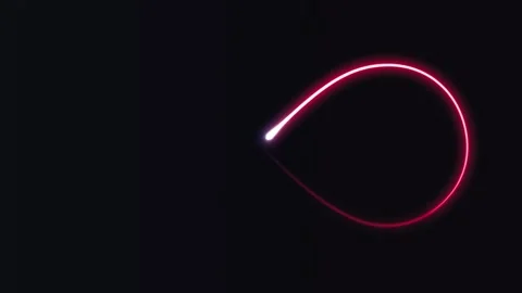 Infinity Symbol With Light Energy Strokes Background Loop Video stock 343633786