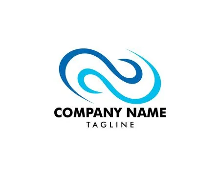 Infinity Symbol Logo Design Vector Illustration Stock Illustration