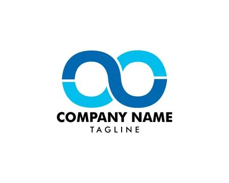 Infinity Symbol Logo Design Vector Illustration Stock Illustration