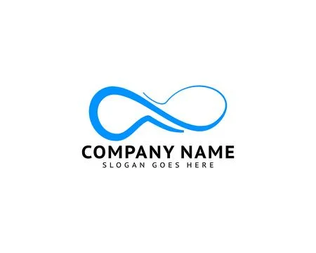 Infinity Symbol Logo Design Vector Illustration Stock Illustration