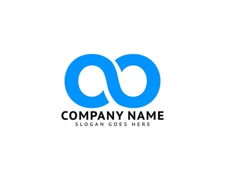 Infinity Symbol Logo Design Vector Illustration Stock Illustration