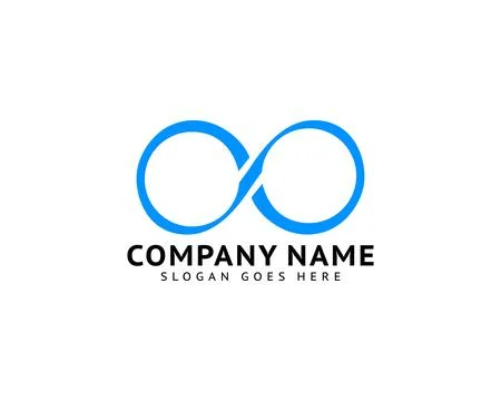 Infinity Symbol Logo Design Vector Illustration Stock Illustration