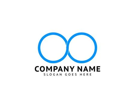 Infinity Symbol Logo Design Vector Illustration Stock Illustration