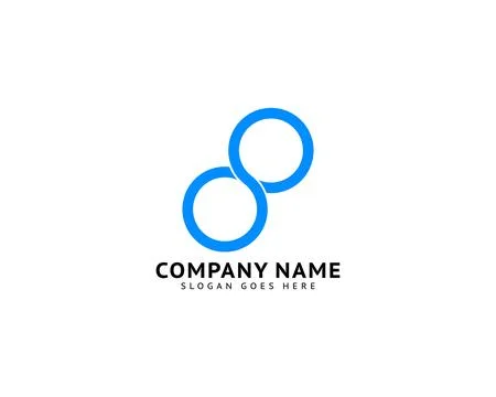 Infinity Symbol Logo Design Vector Illustration Stock Illustration