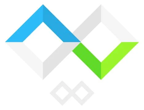 Infinity symbol logo template. Logotype for repetition, infinity concepts イラスト素材