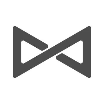 Infinity symbol loop. Figure 8 icon, eternity logo sign in original design, f Stock Illustration