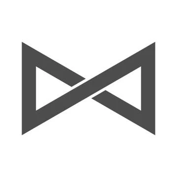 Infinity symbol loop. Figure 8 icon, eternity logo sign in original design, f Stock Illustration