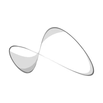 Infinity symbol of multiple thin black lines. Concept of infinite, limitless and イラスト素材