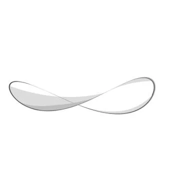 Infinity symbol of multiple thin black lines. Concept of infinite, limitless and Stock Illustration