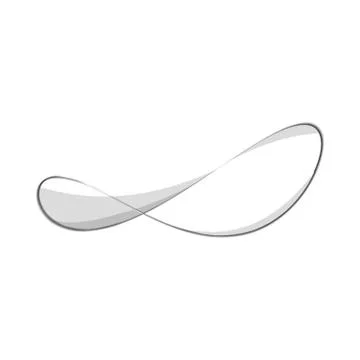 Infinity symbol of multiple thin black lines. Concept of infinite, limitless and Stock Illustration