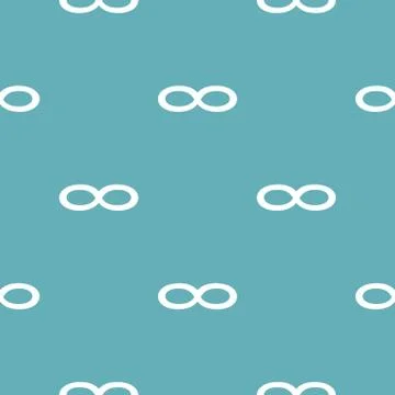 Infinity symbol pattern seamless blue イラスト素材