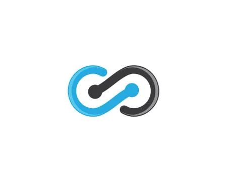 Infinity symbol vector icon Stock Illustration
