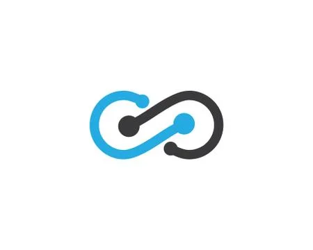 Infinity symbol vector icon Stock Illustration