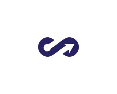 Infinity symbol vector icon 스톡 일러스트