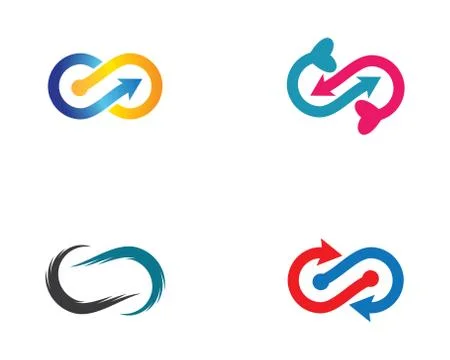 Infinity symbol vector icon Stock Illustration