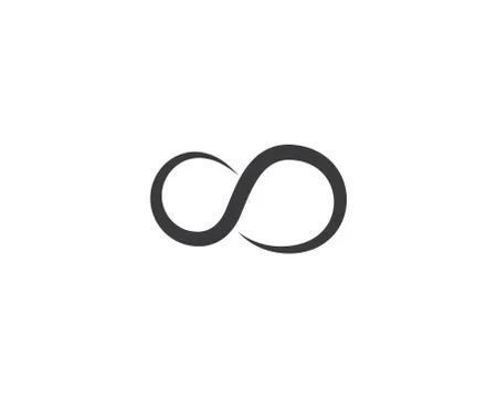 Infinity symbol vector icon Illustrazione stock