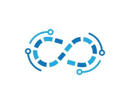 Infinity symbol vector icon illustration 스톡 일러스트