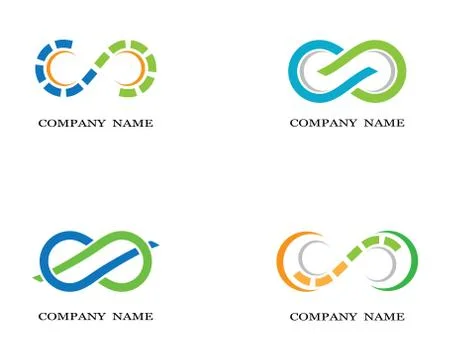 Infinity symbol vector icon illustration Stockillustratie