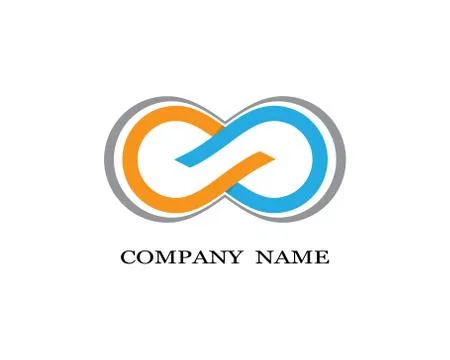 Infinity symbol vector icon illustration Illustrazione stock